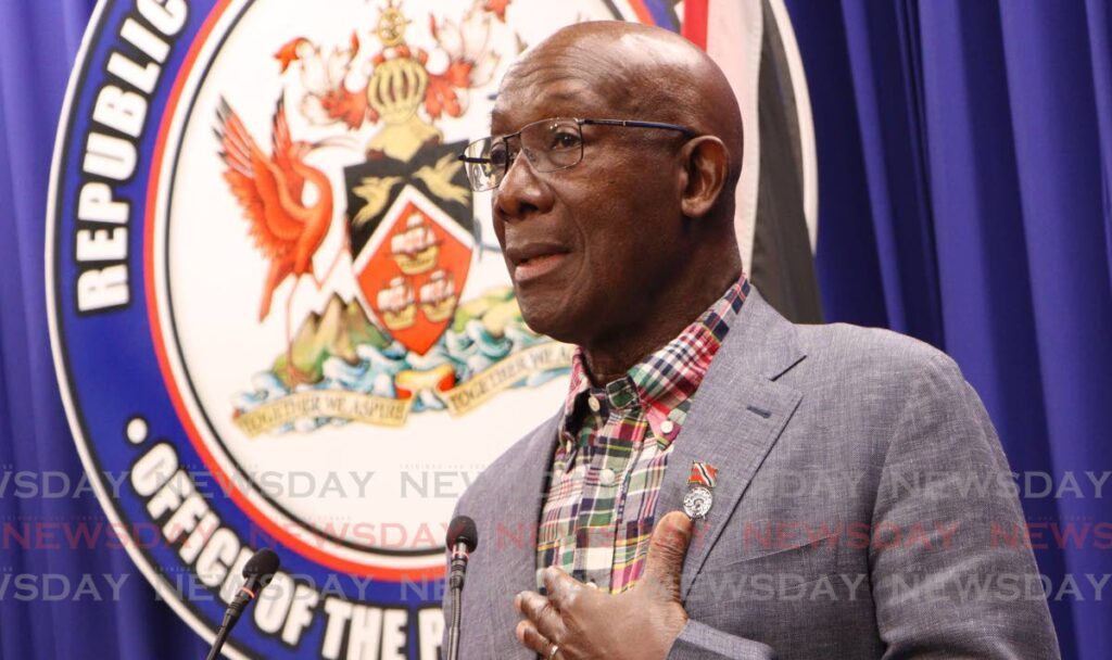 Prime Minister Dr Keith Rowley. - File photo by Angelo Marcelle