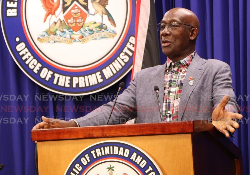 Prime Minister Dr Rowley - Angelo Marcelle