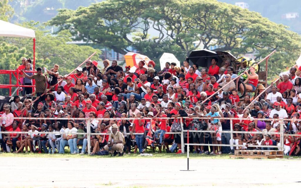 Spectators fill the stands at the Independence Day parade held at the Queen's Park Savannah in Port of Spain. - Photo by Ayanna Kinsale - AYANNA KINSALE