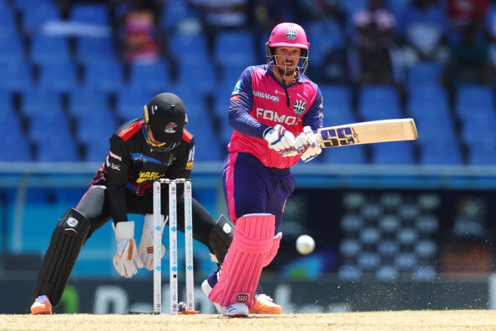 Quinton De Kock of Barbados Royals bats during the 2024 Republic Bank Caribbean Premier League match against Antigua & Barbuda Falcons at the Sir Vivian Richards Cricket Ground on September 1, in Antigua. - Photo courtesy Ashley Allen - CPL T20/CPL T20 via Getty Images