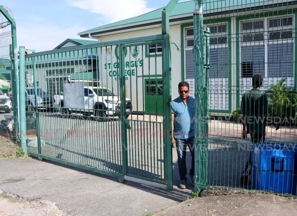 A man leaves St George’s College, Barataria, on September 1. Newsday understands the school was being prepared for the arrival of students from forms one and two on September 2. Students from forms 3 to 6 are being asked to stay away until September 4. - Photo by Ayanna Kinsale