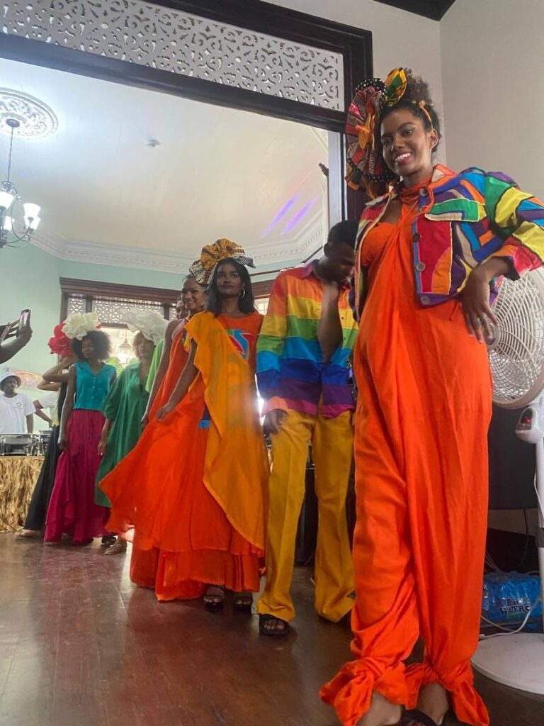 Models show off creations from TT's designers at a brunch and fashion show put on by the Fashion Division of the TT Trade and Investment Promotion Agency, in partnership with Nedco. - 