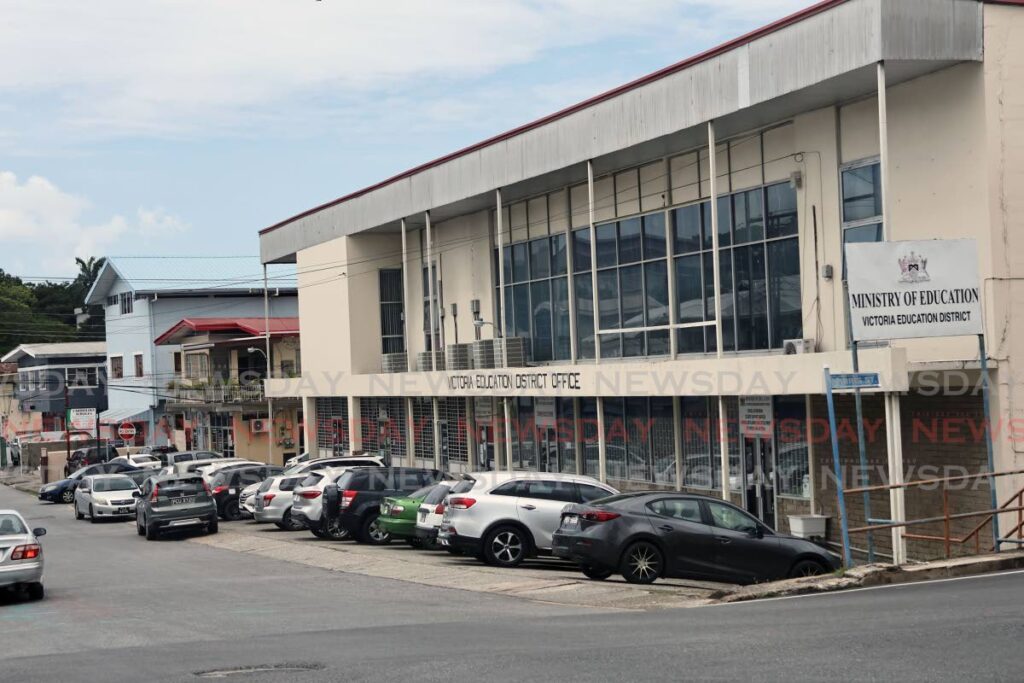 Ministry of Education Victoria office, Sutton Street, San Fernando,  where Venezuelan migrants can visit to have their children registered for school. - Photo by Lincoln Holder 