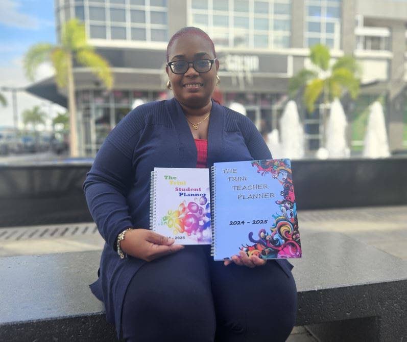 Teacher Carla Nadia Felmine created the Trini Teacher Planner that helps simplify her administrative tasks. - 