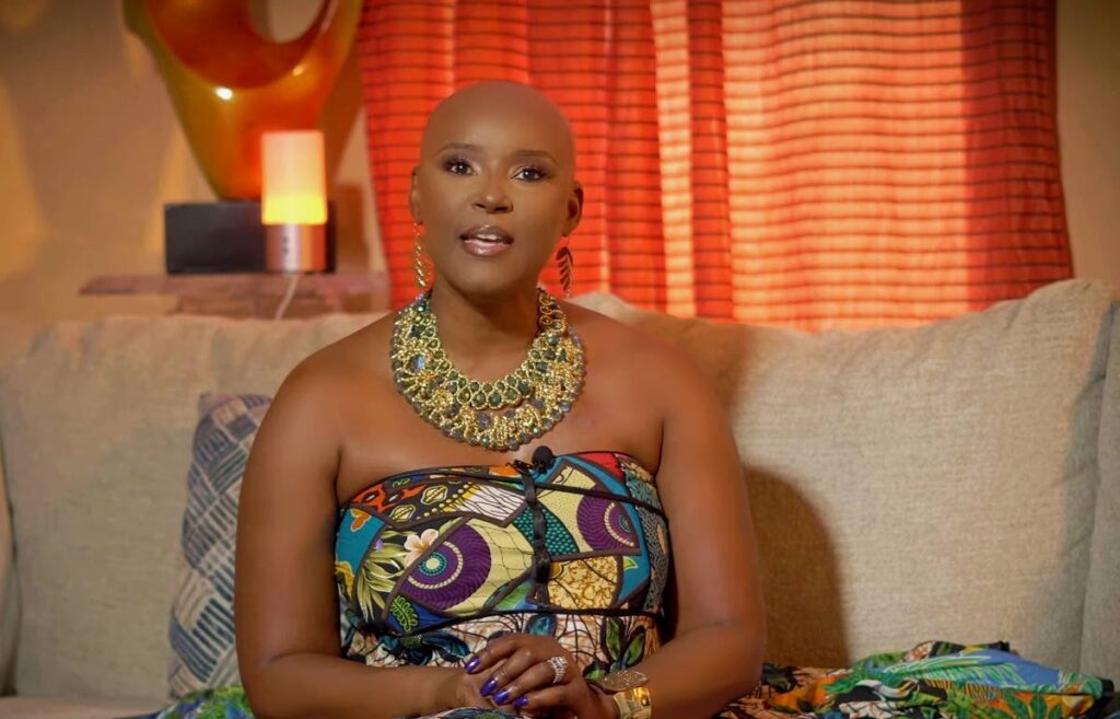 Former Miss Universe Trinidad and Tobago and government senator, Nicole Dyer-Griffith, in a screen grab from her video posted to Facebook announcing her stage three cancer diagnosis on September 14. -