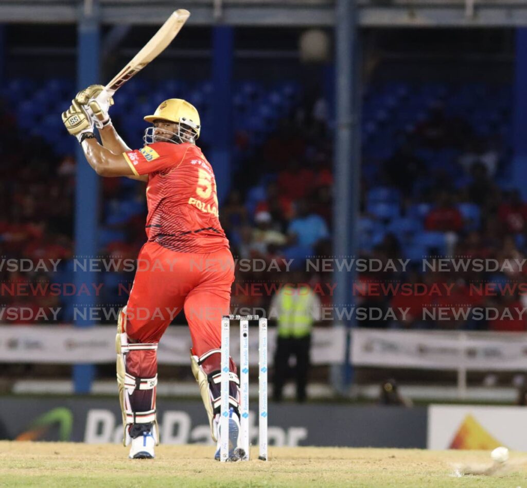 FILE PHOTO: TKR captain Kieron Pollard bats during the 2024 Republic Bank CPL.  - Photo by Angelo Marcelle