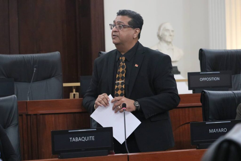 Member of Parliament for Mayaro Rushton Paray makes his contribution to the debate on the Civil Division Bill, 2024, in Parliament on September 20. - Photo courtesy TT Parliament