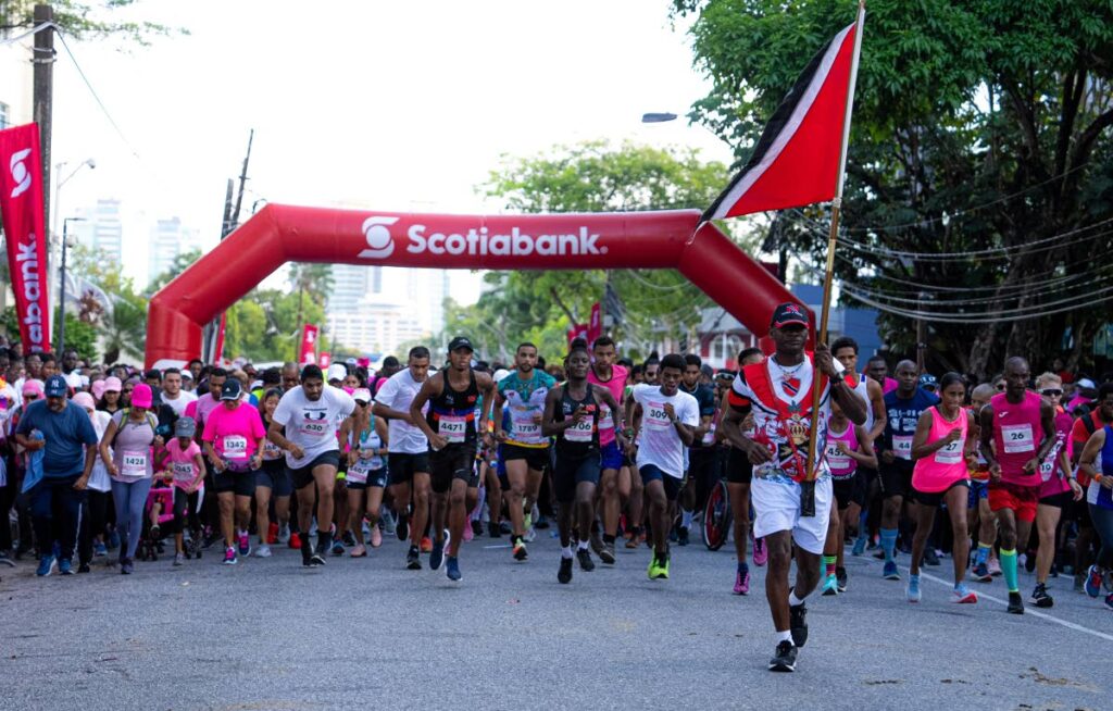 Participants start the 2023 Scotiabank Women Against Breast Cancer event. PHOTO COURTESY SCOTIABANK - 