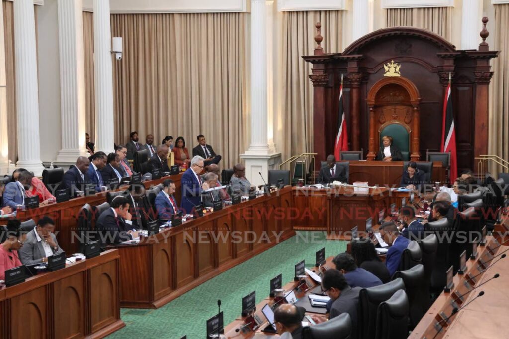 Minister of Finance Colm Imbert presents the 2024/2025 budget in Parliament on September 30.  - Photo by Roger Jacob