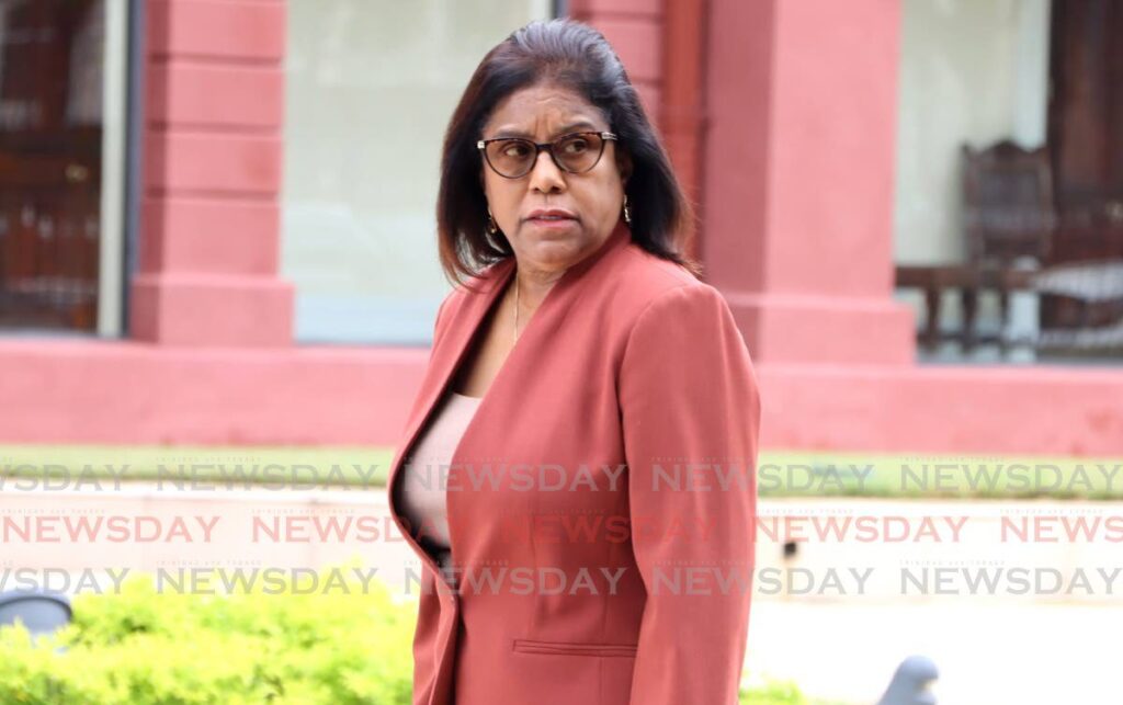 In this file photo, Minister of Trade and Industry Paula Gopee-Scoon arrives at the Red House on September 30.  - Photo by Ayanna Kinsale