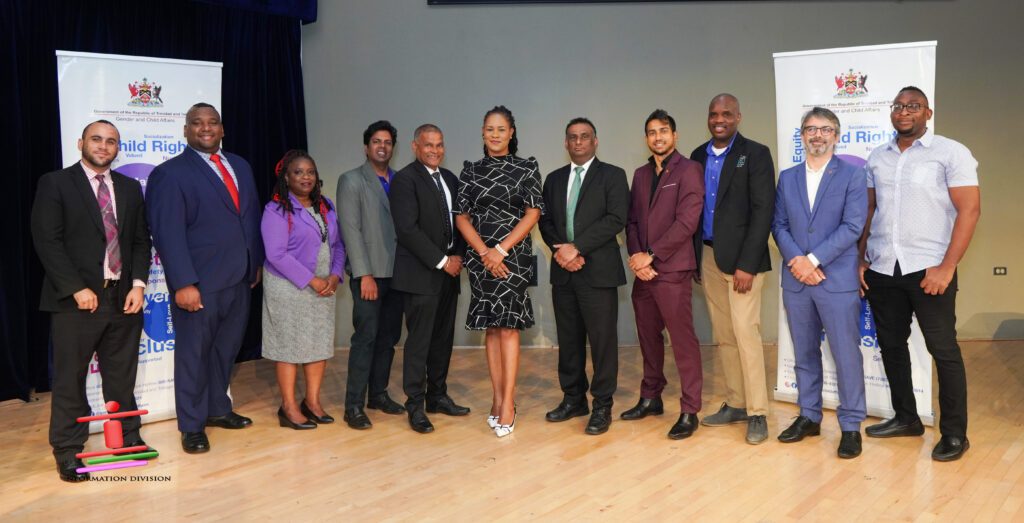 Ayanna Webster-Roy, Minister in the Office of the Prime Minister, Gender and Child Affairs, centre, opened the first Working Men's Forum on September 5 at the Government Campus Plaza on Richmond Street, Port of Spain. - Photo courtesy Gender and Child Affairs, OPM