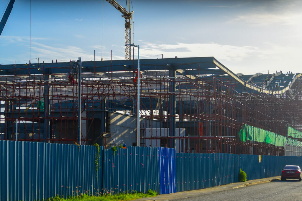 Construction progresses on the new ANR Robinson International Airport along Store Bay Local Road, Tobago, August 6. - Photo courtesy Visual Styles