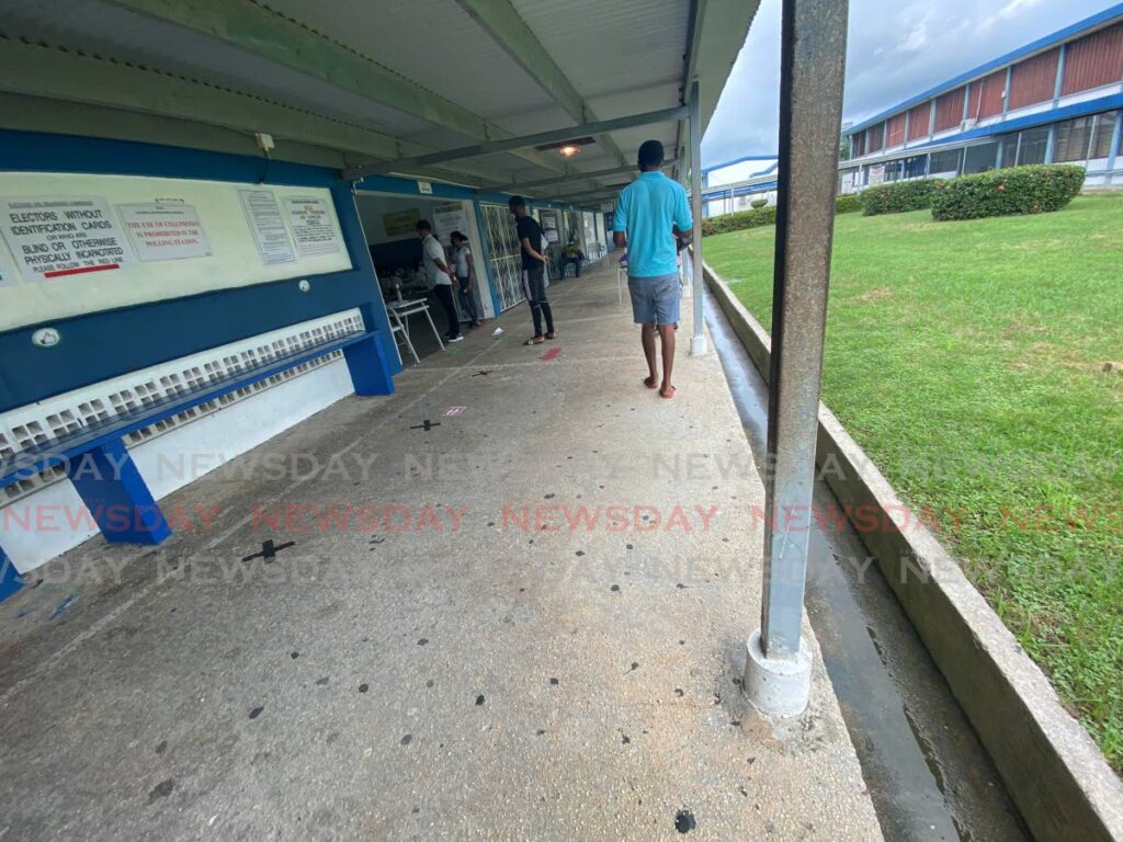 An outdoor corridor at the Cedros Secondary School. - File photo by Narissa Fraser 