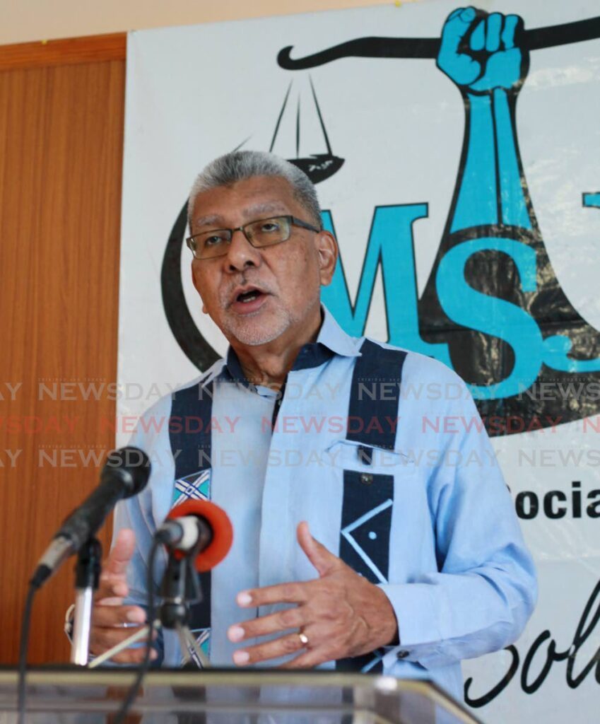 Movement for Social Justice (MSJ) leader David Abdulah. - File photo by Roger Jacob