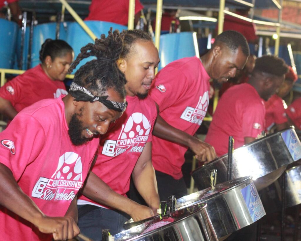 C&B Crown Point Cordaans players in action at last year's Panorama small conventional band semis at Victoria Square, Port of Spain.  - File photo courtesy Jimmel Daniel/Pan Trinbago