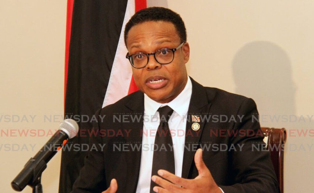 Foreign and Caricom Affairs Minister Dr Amery Browne during a media conference in 2023. - File photo by Ayanna Kinsale