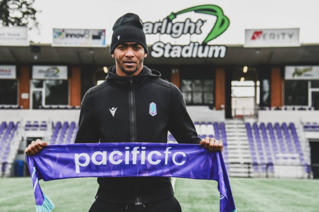 Pacific FC striker Reon Moore - 