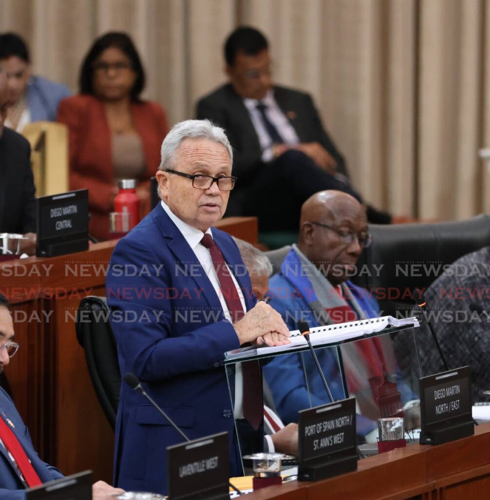 Finance Minister Colm Imbert - Roger Jacob