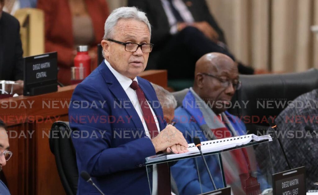 Finance Minister Colm Imbert delivers the 2024/2025 national budget on September 30 in the House of Representatives, Red House, Port of Spain.  - File photo by Roger Jacob