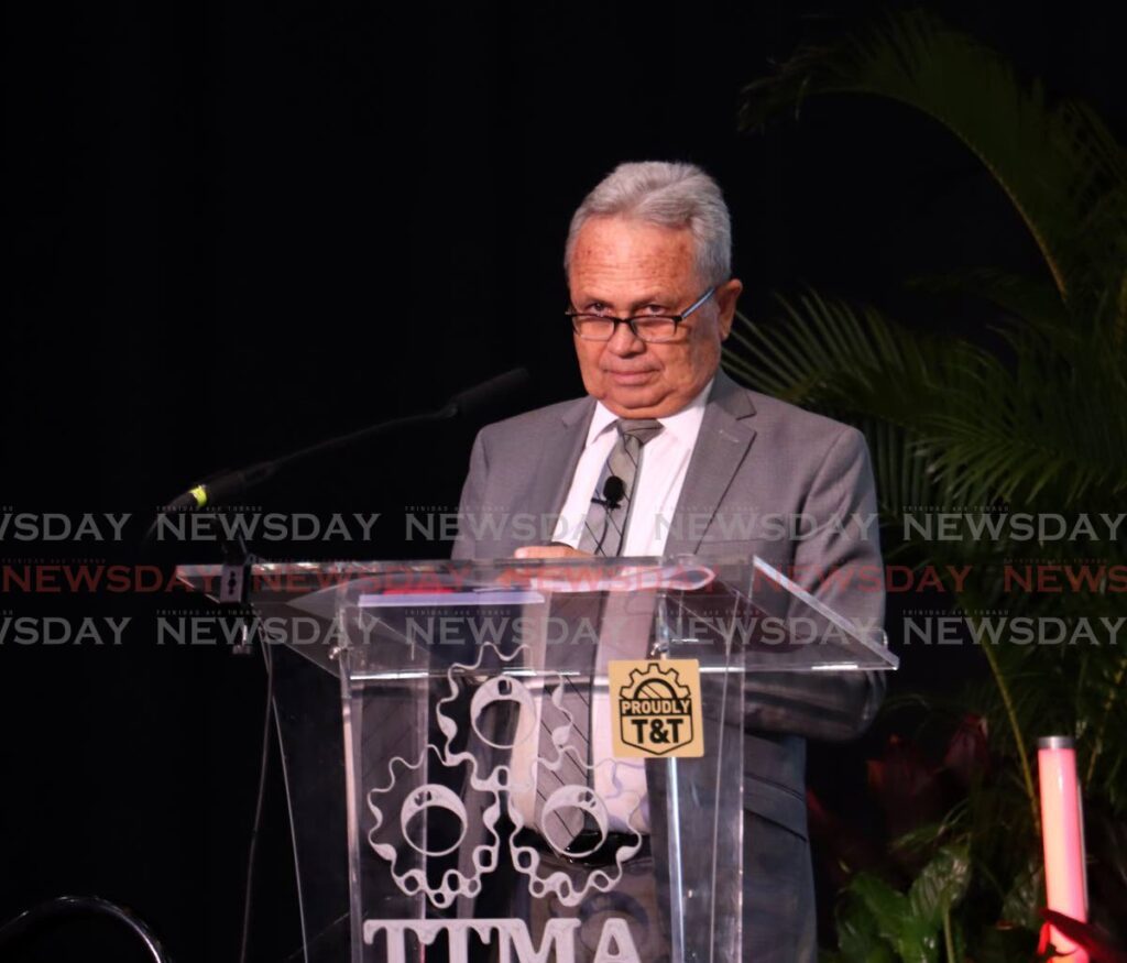 Minister of Finance Colm Imbert speaks at the TTMA's post-budget discussion at Hyatt Regency, Port of Spain on October 1. - Photo by Faith Ayoung