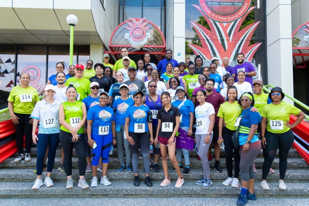 Team Sagicor at TT Coalition Against Domestic Violence Stride Against Abuse One Lap Savannah Walk/Run on September 21. The 68-member Sagicor team took home the title of “most registered participants.”   - Photo courtesy Sagicor