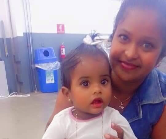 Tara Ramsaroop and her daughter Jada Mootilal. She was chopped to death while her daughter's throat was slit. - 