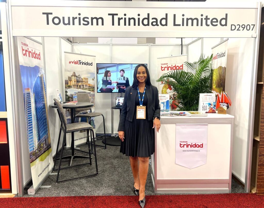 Tourism Trinidad director Alissa Adams represents Trinidad at the IMEX trade show in Las Vegas, Nevada. - Photo courtesy Tourism Trinidad