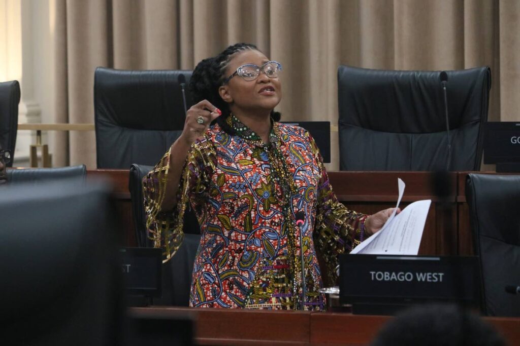 Education Minister Dr Nyan Gadsby-Dolly during her contribution to the budget debate last week in the House of Representatives. FILE PHOTO/OFFICE OF THE PARLIAMENT  - OTP