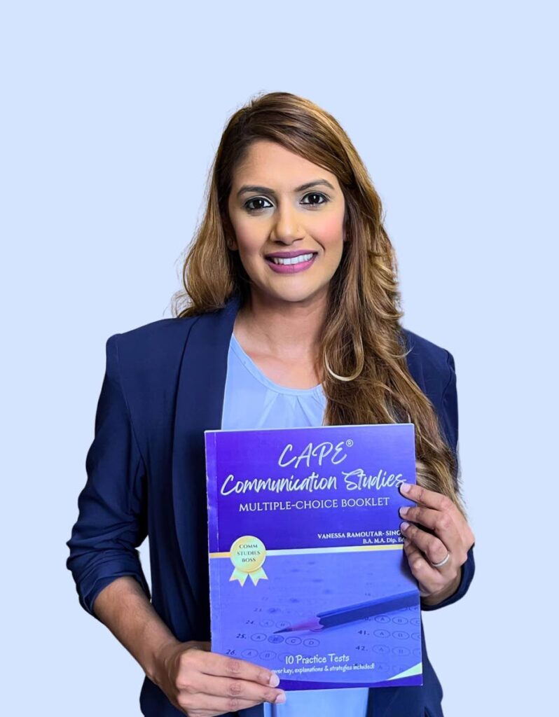 Teacher Vanessa Ramoutar-Singh has published a communication studies textbook, designed to support students as they prepare for CAPE exams. - 