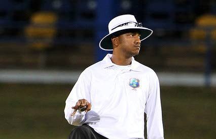 Trinidad and Tobago umpire Zahid Bassarath. - Photo courtesy CWI Media