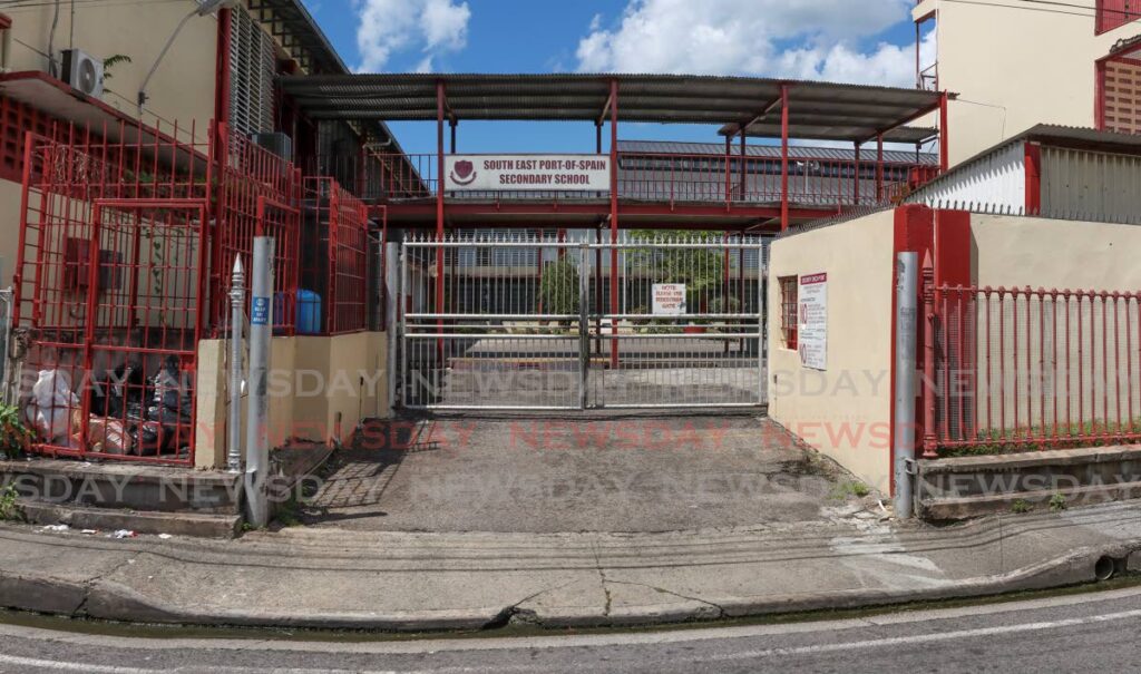 South East Port of Spain Secondary School is a virtual ghost town on October 18, one day after a shooting incident on nearby Nelson Street traumatised students and caused the school to be closed. Three people were injured in the shooting. - Jeff K. Mayers