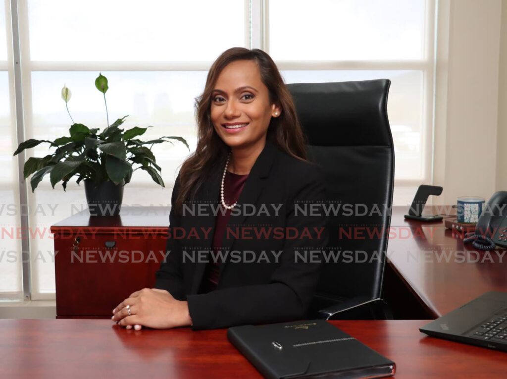 Samanta Saugh, president of Guardian Life at the company's Westmoorings office on October 21. - Photo by Faith Ayoung