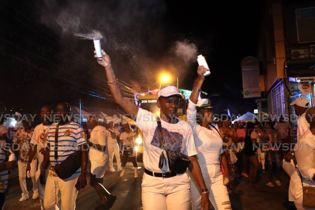 Pan lovers enjoy themselves during the Rhythm, Steel and Powder event in Scarborough on October 26. - Photo by Ayanna Kinsale