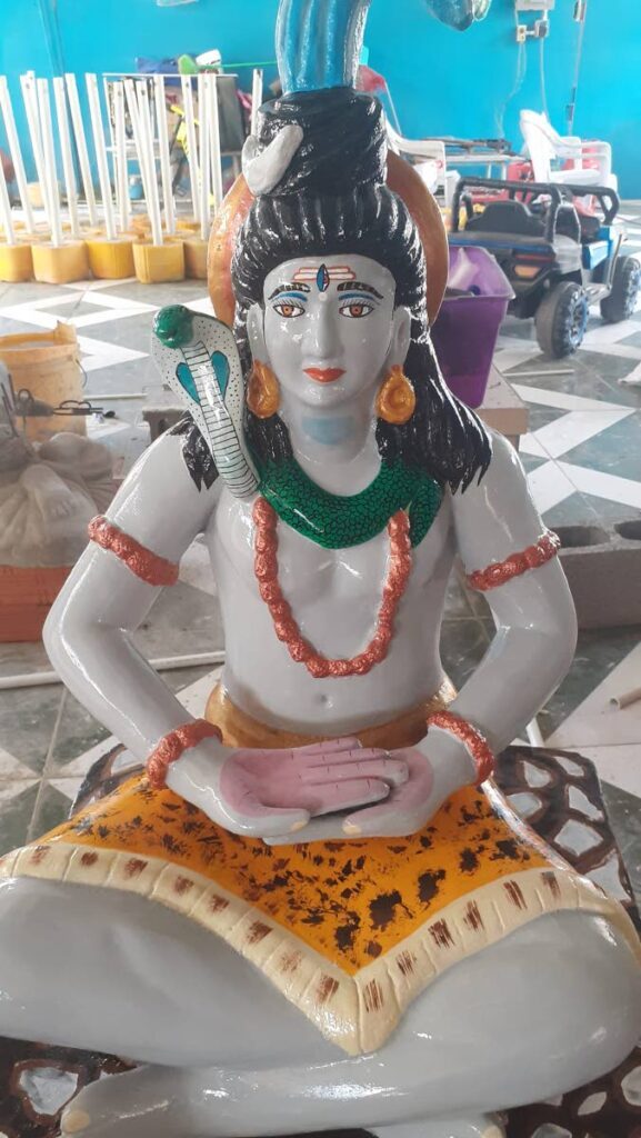 A Lord Shiva murti made by Balliram Chan. - Photo courtesy  Balliram Chan