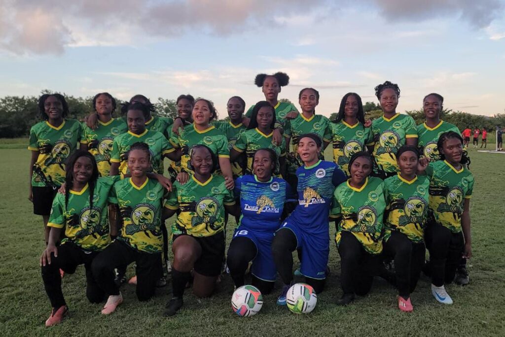 Signal Hill Secondary girls' football team. - Photo courtesy Signal Hill