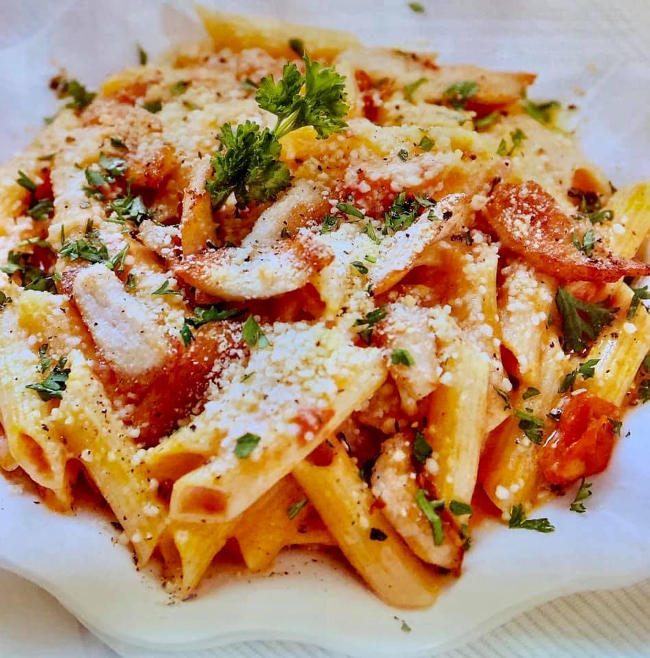 Pasta can be light and healthy, or substantial and meaty. - 