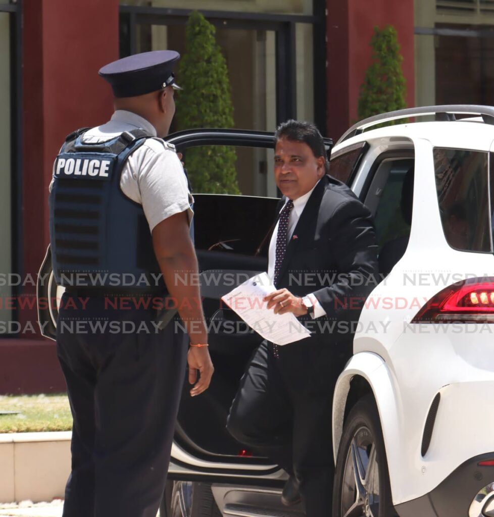 In this file photo, Oropouche East MP Dr Roodal Moonilal arrivs at the Red House. - Photo by Faith Ayoung