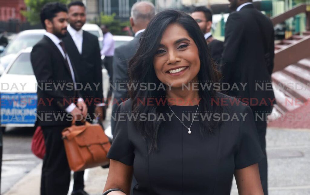 Auditor General Jawantie Ramdass leaves the Hall of Justice, Port of Spain after a hearing on June 17. - Photo by Jeff K Mayers