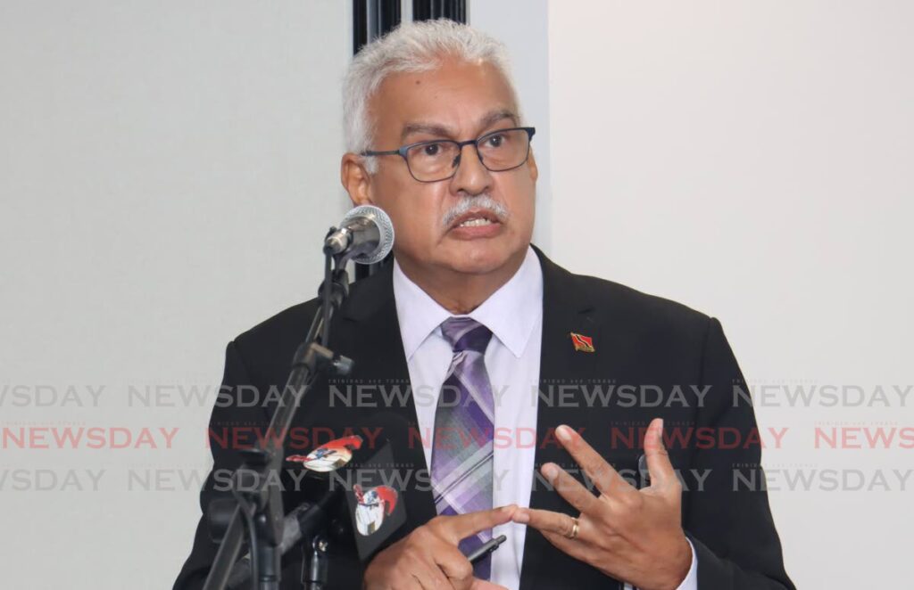 Health Minister Terrence Deyalsingh. - File photo by Faith Ayoung