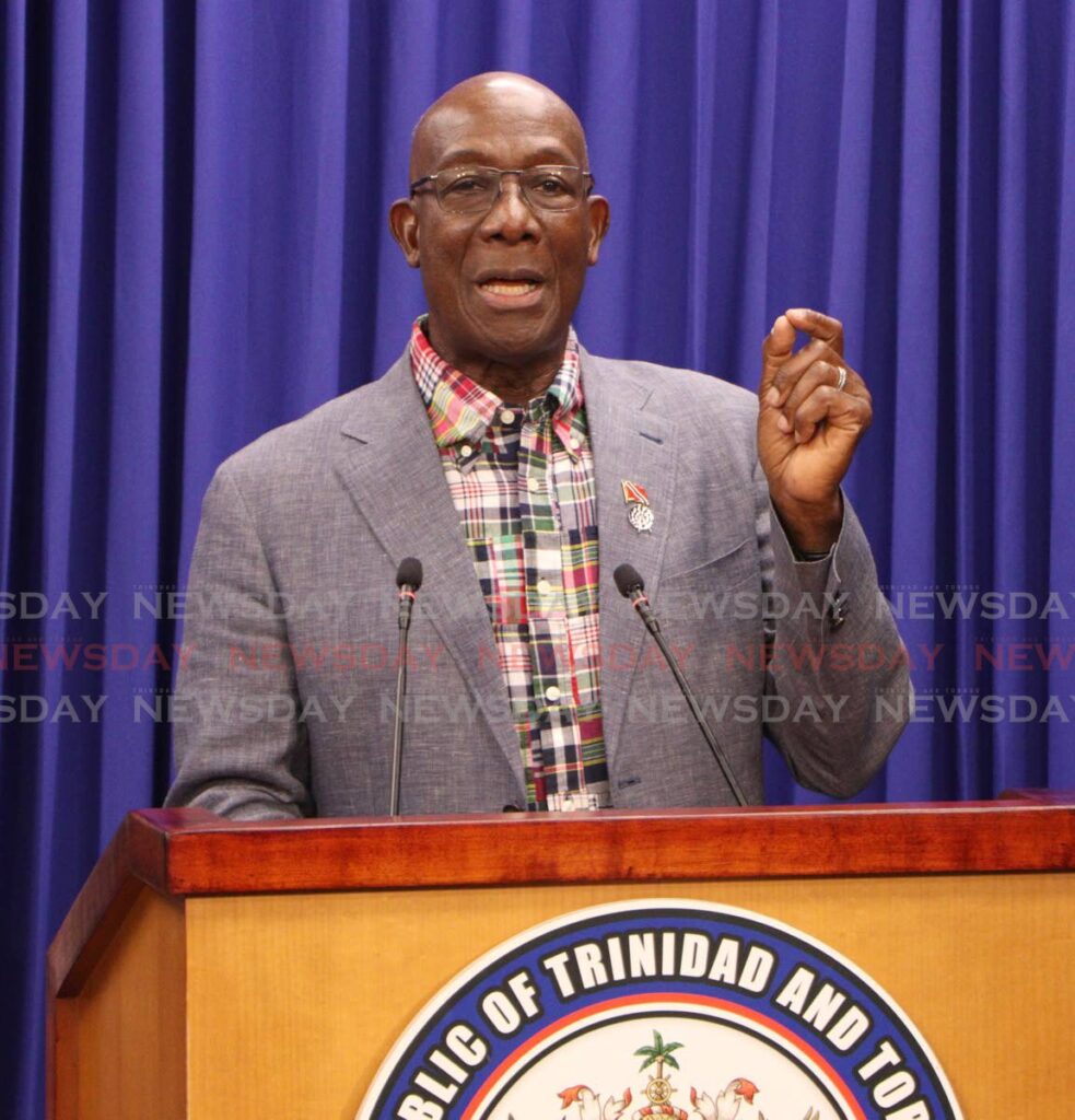 Prime Minister Dr Rowley - Angelo Marcelle