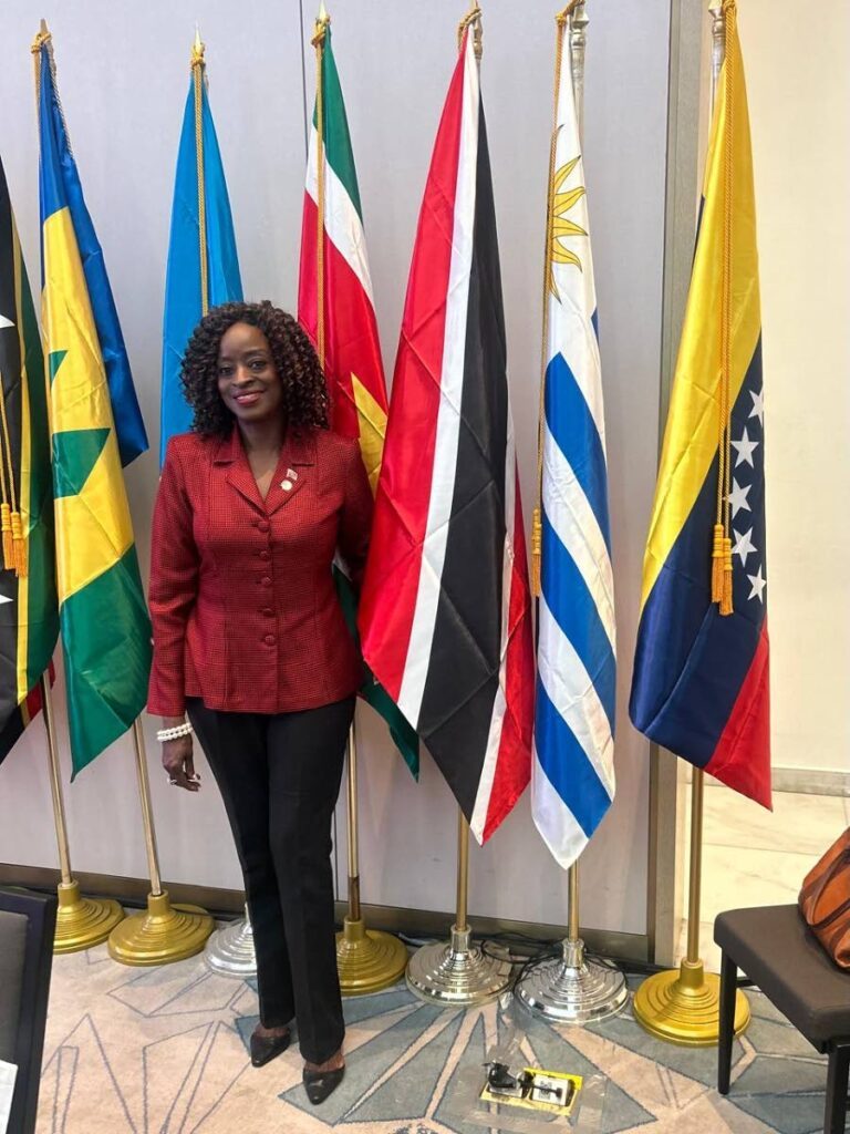 Minister of Social Development and Family Services Donna Cox at the 11th Ministerial Forum for Development in Latin America and the Caribbean held in Bridgetown, Barbados. - 