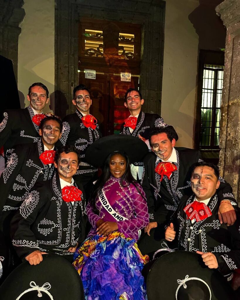 Miss Trinidad and Tobago Universe Jenelle Thongs and other delgates in the 2024 competition attended the Las Catrinas Gala as part of the Day of the Dead celebrations in Mexico City, Mexico on November 1. The finals take place on November 16. - Photo from Jenelle Thongs' Facebook page