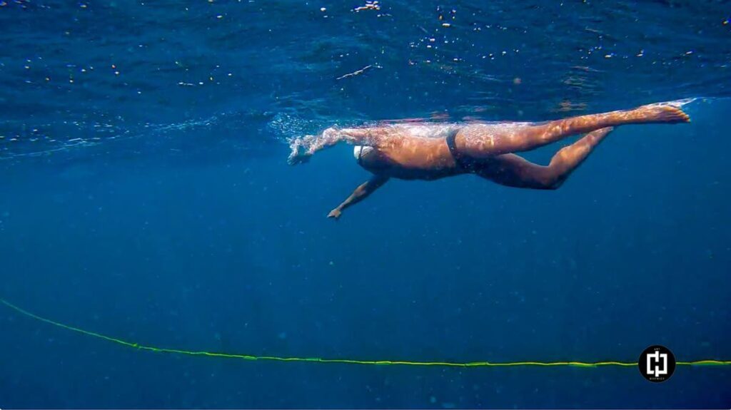 John Procope swimming. Photo courtesy Ojani Walker - 