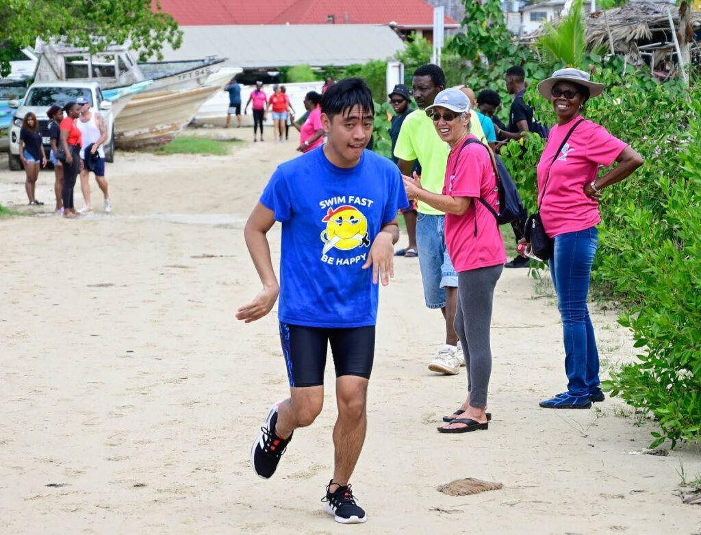 An athlete takes part in the Special Olympics Regional Beach Games in Buccoo on  November 9.  - Photo courtesy Visual Styles 