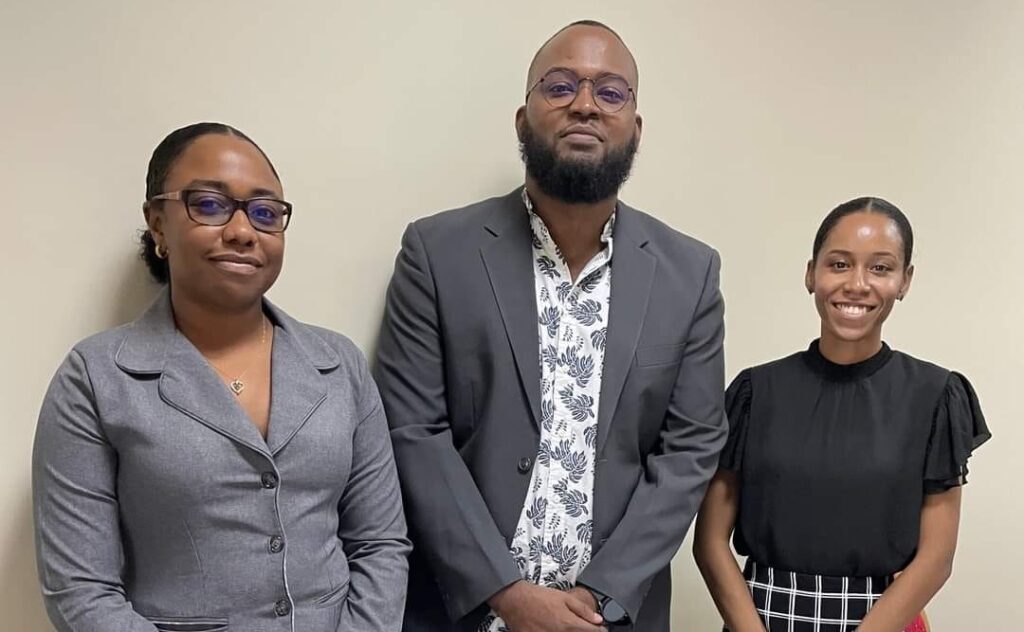 From left, CtrlAltFix  Tech chief operating officer Shanice Dick, CEO Ishmael Moreno and chief technology officer Kafra Morris. 