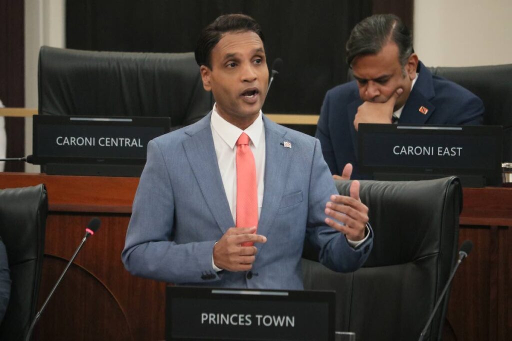 Princes Town MP Barry Padarath who moved the Opposition's private members day motion on school bullying in the House of Representatives on Friday November 22. PHOTOS COURTESY OFFICE OF THE PARIAMENT - OTP