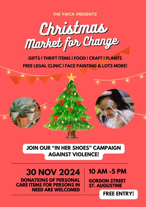 Christmas Market for Change flyer. - Photo courtesy YWCA