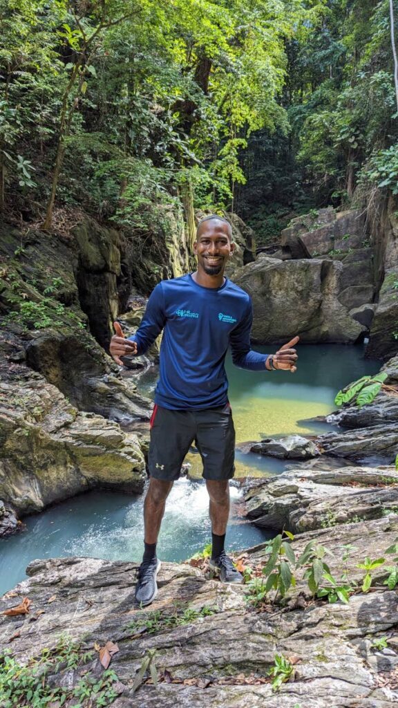 Lifeguard and tour guide Rondell Joseph. - 