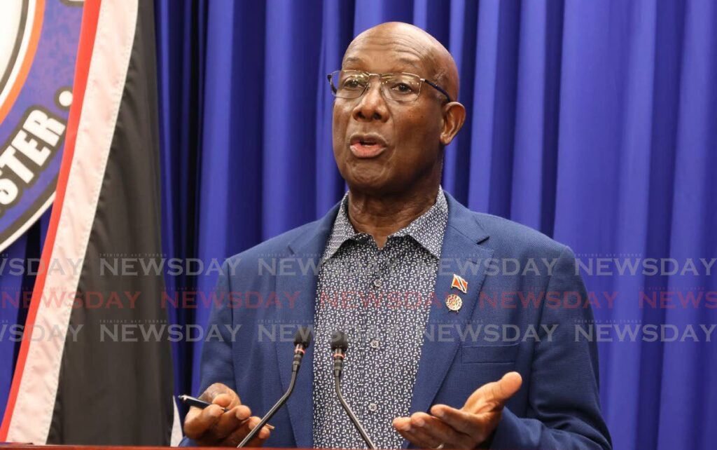 Prime Minister Dr Keith Rowley. - File photo by Faith Ayoung