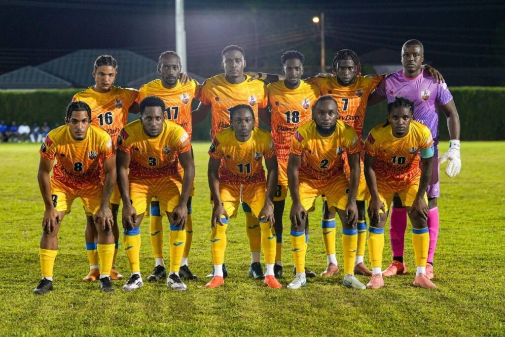 TT Premier Football League (TTPFL) reigning champions AC PoS before kickoff in their 2024/25 league opener. - Photo courtesy TTPFL